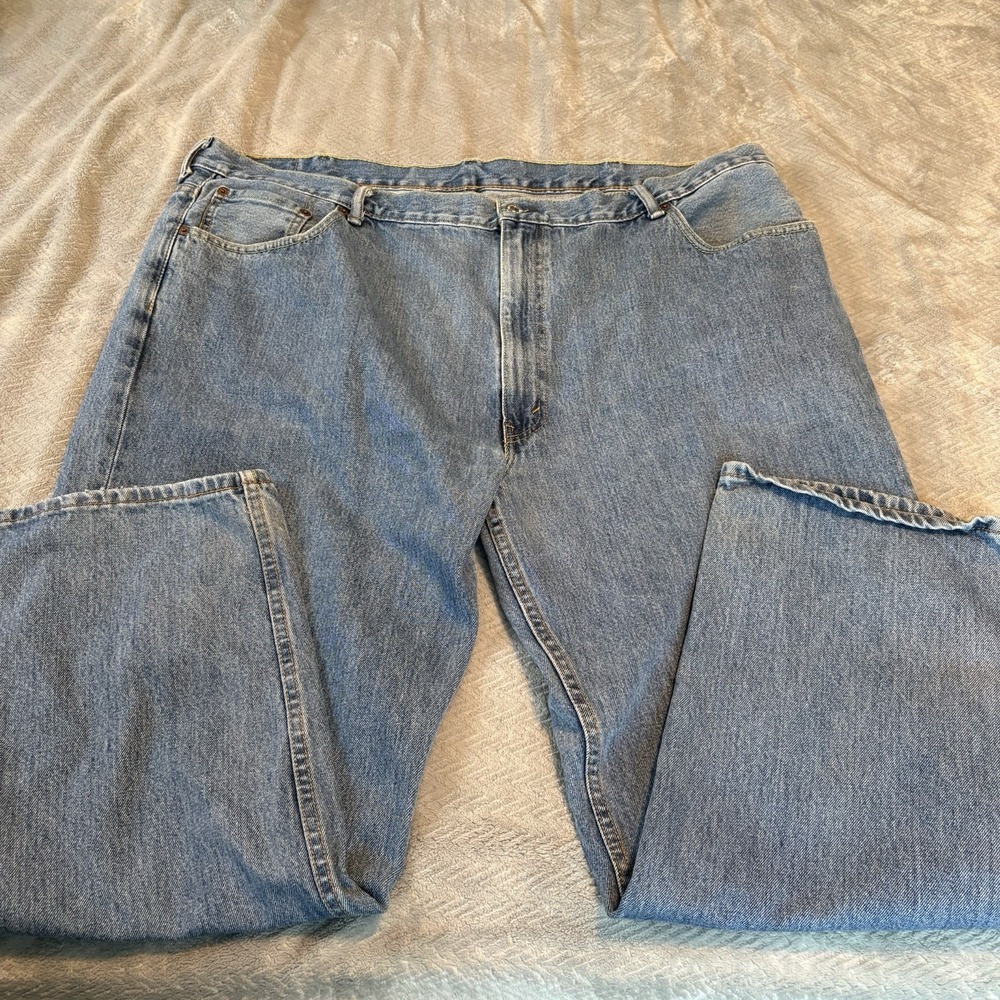 Levis 550 Jeans Mens 48x30 Blue Relaxed Straight Leg Denim 100% Cotton